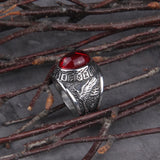 THE RED WOLF Steel Ring The Dragon Shop