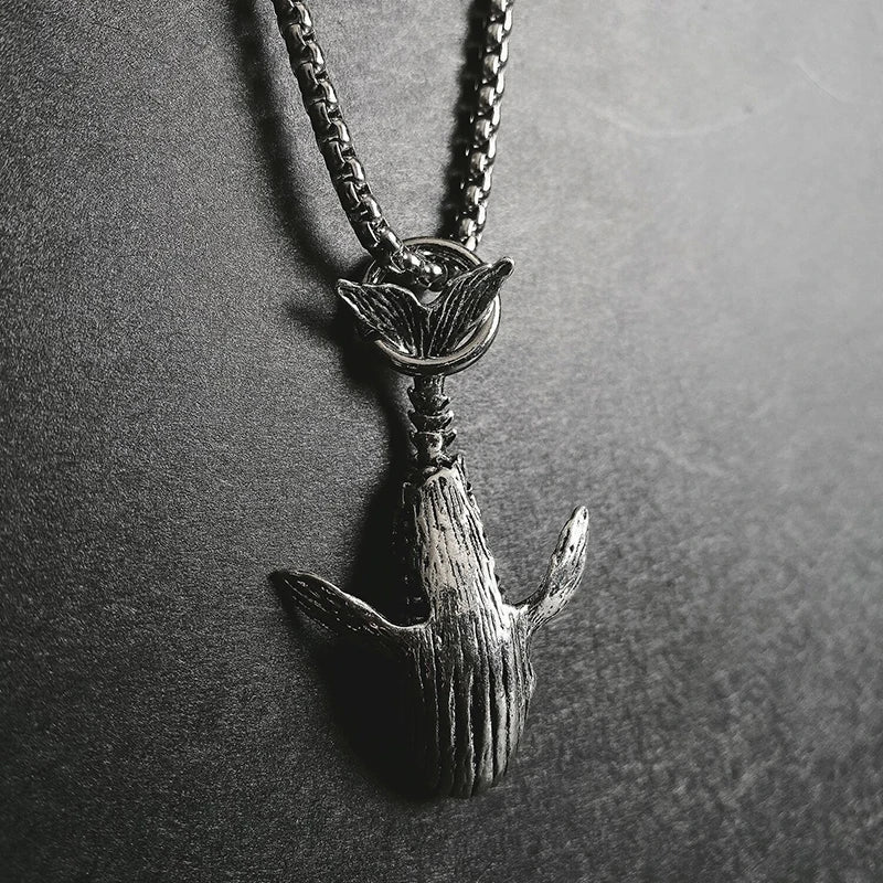 IN THE DEPTHS Steel Necklace The Dragon Shop