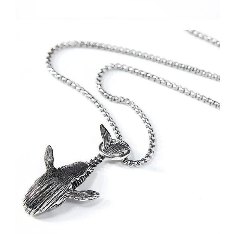 IN THE DEPTHS Steel Necklace The Dragon Shop