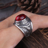 THE RED WOLF Steel Ring