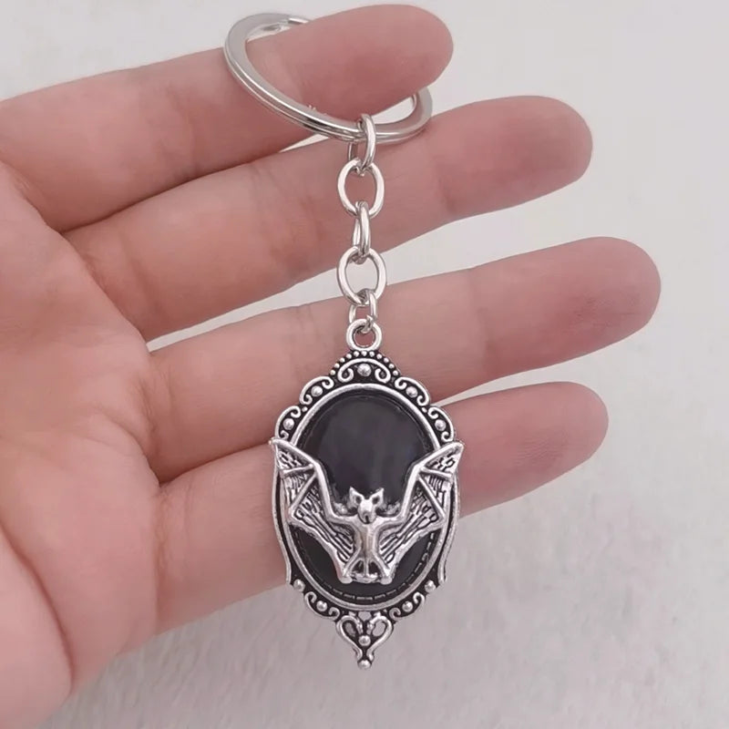 Vampire Bat Steel Keychain The Dragon Shop