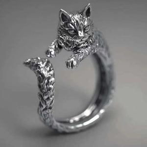 Purrfect Loop Metal Ring The Dragon Shop