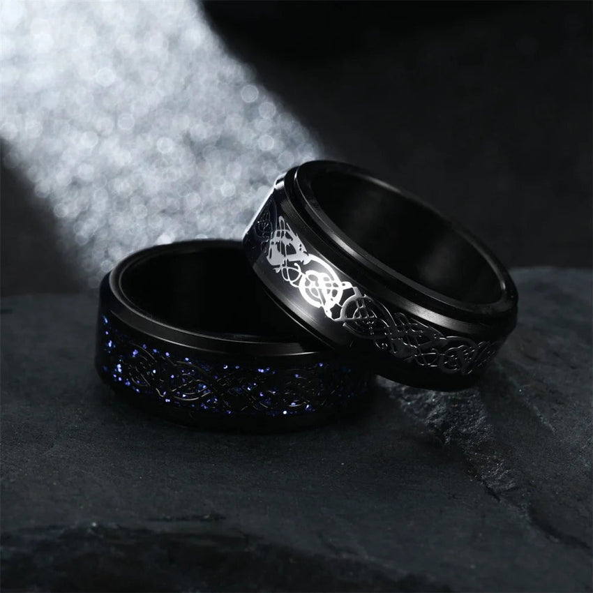 Nordic Dragon Fidget Ring - The Dragon Shop