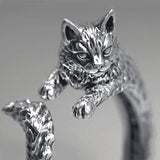 Purrfect Loop Metal Ring The Dragon Shop