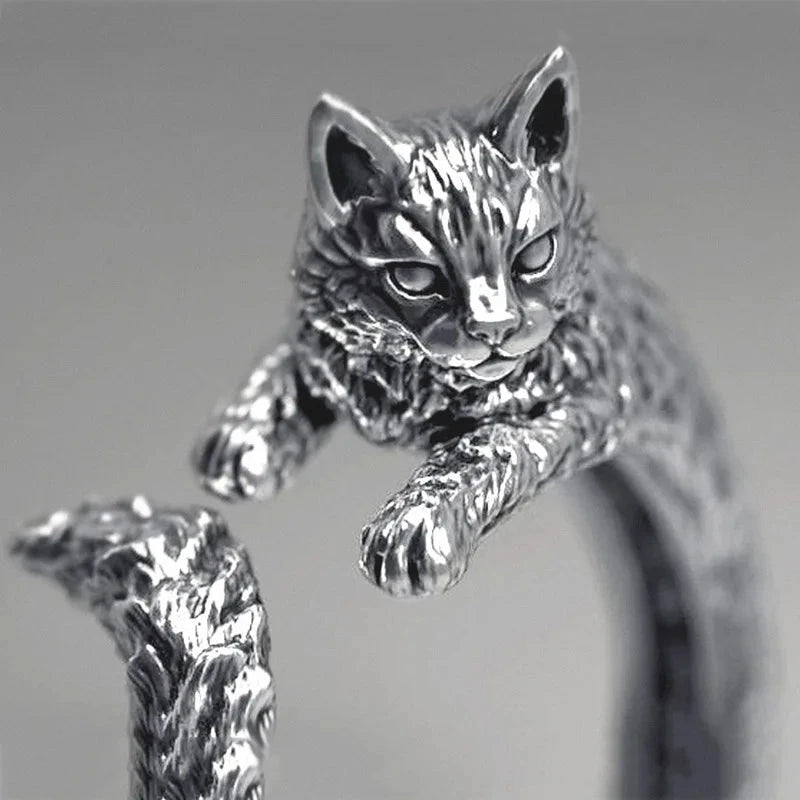 Purrfect Loop Metal Ring The Dragon Shop