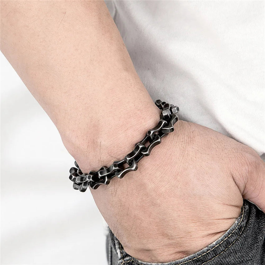 HEAVY METAL Stainless Steel Bracelet The Dragon Shop