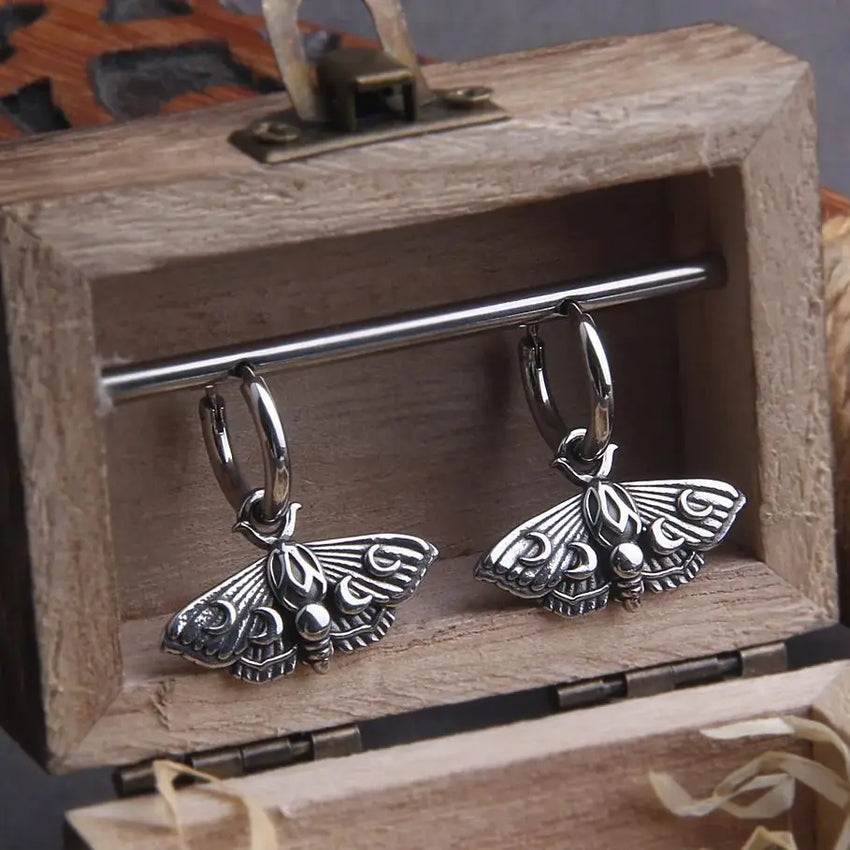 WINGED MAIDEN Steel Earrings