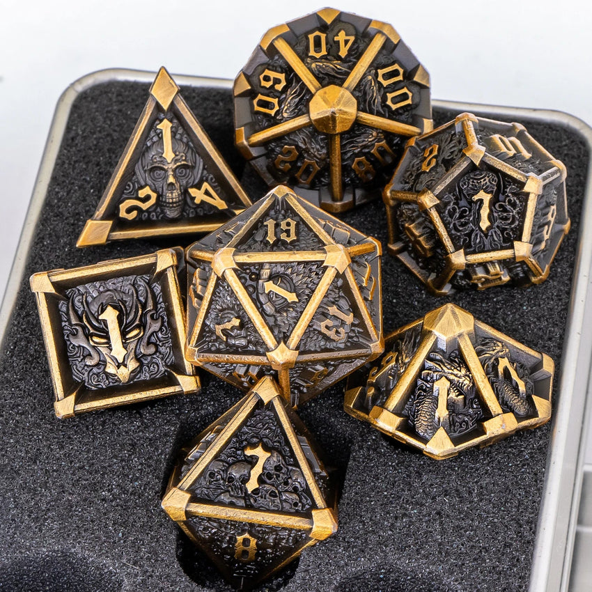 DOOMREALM RPG Metal Dice Set