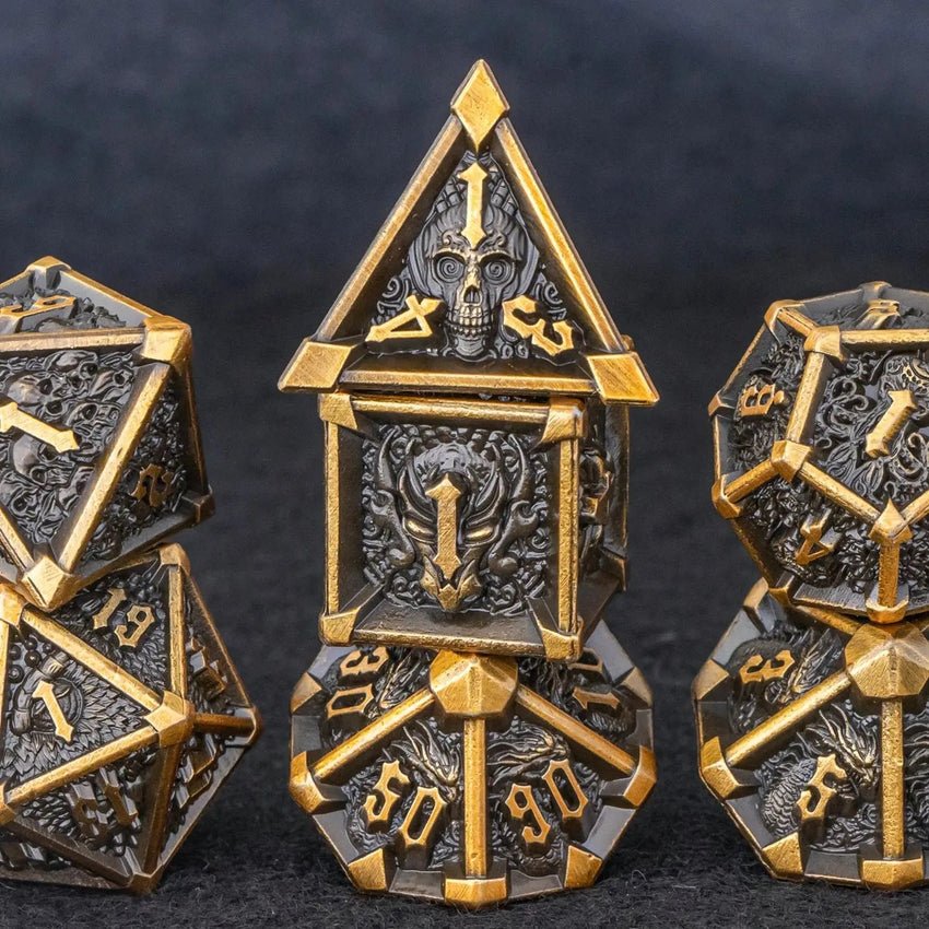 DOOMREALM RPG Metal Dice Set