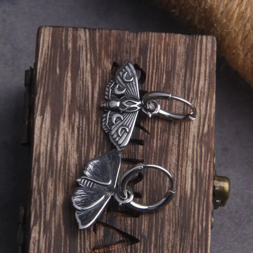 WINGED MAIDEN Steel Earrings