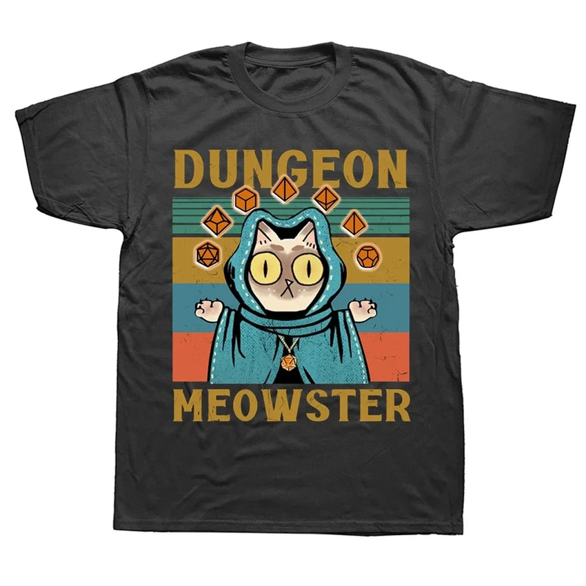 Dungeon Meowster T-Shirt The Dragon Shop