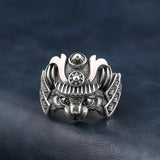 Samurai Cat Metal Ring The Dragon Shop