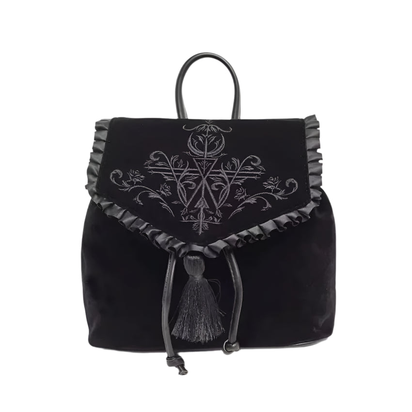 Dark Scarlett Velvet Handbag The Dragon Shop