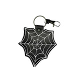 Spider's Heart Leather Keychain The Dragon Shop