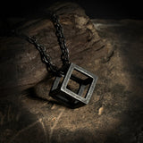 THE CUBE Stainless Steel Necklace The Dragon Shop