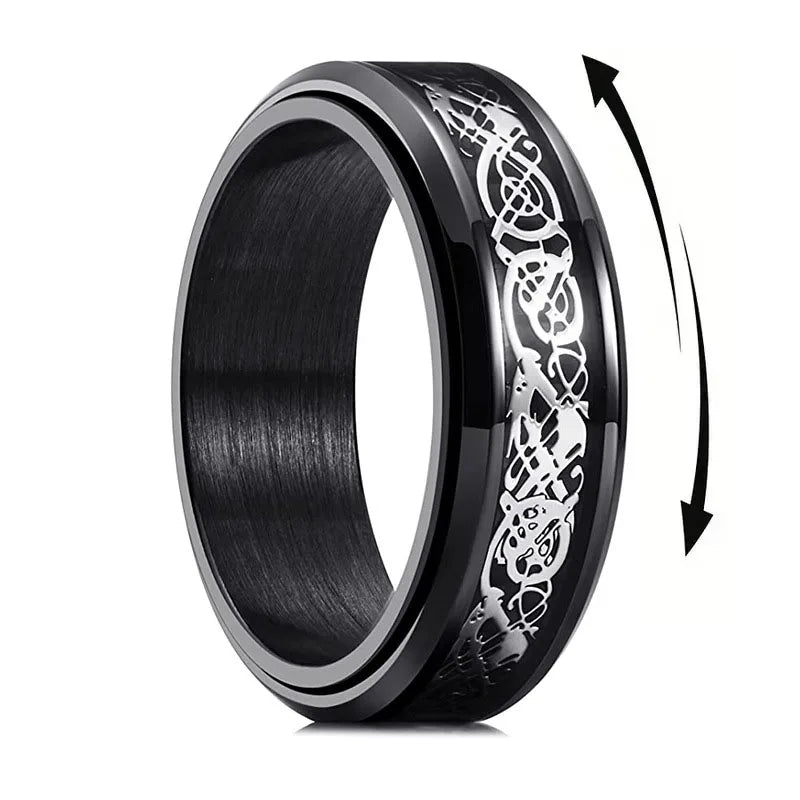 Nordic Dragon Fidget Ring - The Dragon Shop