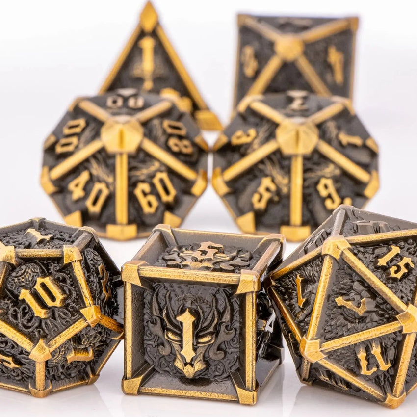 DOOMREALM RPG Metal Dice Set