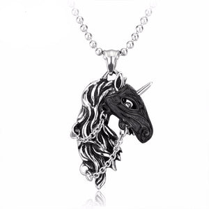 War Stallion Steel Necklace The Dragon Shop